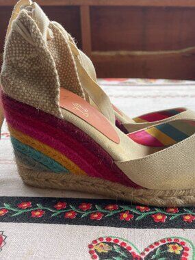 Castanen + Paul Smith Designer Wedged Espadrilles